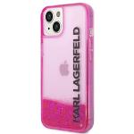 Carcasa Karl Lagerfeld Liquid Glitter Elong compatibila cu iPhone 14 Plus, Roz 3 - lerato.ro