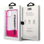 Carcasa Karl Lagerfeld Liquid Glitter Elong compatibila cu iPhone 14 Plus, Roz 9 - lerato.ro