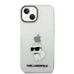 Carcasa Karl Lagerfeld Ikonik Choupette compatibila cu iPhone 14 Plus, Transparent 2 - lerato.ro