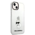 Carcasa Karl Lagerfeld Ikonik Choupette compatibila cu iPhone 14 Plus, Transparent 5 - lerato.ro