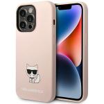 Carcasa Karl Lagerfeld Silicon Choupette Body compatibila cu iPhone 14 Pro Max, Roz 4 - lerato.ro
