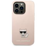 Carcasa Karl Lagerfeld Silicon Choupette Body compatibila cu iPhone 14 Pro Max, Roz 2 - lerato.ro