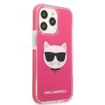 Carcasa Karl Lagerfeld Choupette Head compatibila cu iPhone 13 Pro Max, Fucsia 5 - lerato.ro