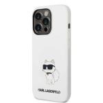 Carcasa Karl Lagerfeld Silicon Choupette cu MagSafe compatibila cu iPhone 14 Pro Max, Alb 3 - lerato.ro