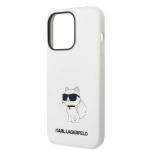 Carcasa Karl Lagerfeld Silicon Choupette cu MagSafe compatibila cu iPhone 14 Pro Max, Alb 7 - lerato.ro
