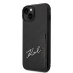 Carcasa Karl Lagerfeld Signature Logo compatibila cu iPhone 14 Plus, Negru 3 - lerato.ro