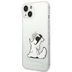 Carcasa Karl Lagerfeld Choupette Fun compatibila cu iPhone 14 Plus, Transparent 3 - lerato.ro