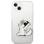 Carcasa Karl Lagerfeld Choupette Fun compatibila cu iPhone 14 Plus, Transparent 2 - lerato.ro