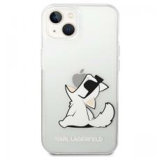 Carcasa Karl Lagerfeld Choupette Fun compatibila cu iPhone 14 Plus, Transparent