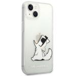Carcasa Karl Lagerfeld Choupette Fun compatibila cu iPhone 14 Plus, Transparent 5 - lerato.ro