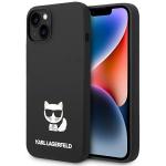 Carcasa Karl Lagerfeld Silicone Choupette Body compatibila cu iPhone 14 Plus, Negru 4 - lerato.ro