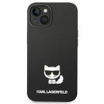 Carcasa Karl Lagerfeld Silicone Choupette Body compatibila cu iPhone 14 Plus, Negru 2 - lerato.ro