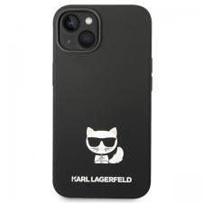 Carcasa Karl Lagerfeld Silicone Choupette Body compatibila cu iPhone 14 Plus, Negru
