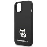 Carcasa Karl Lagerfeld Silicone Choupette Body compatibila cu iPhone 14 Plus, Negru 7 - lerato.ro