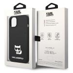 Carcasa Karl Lagerfeld Silicone Choupette Body compatibila cu iPhone 14 Plus, Negru 9 - lerato.ro