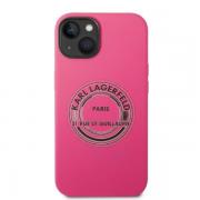 Carcasa Karl Lagerfeld Silicone RSG compatibila cu iPhone 14 Plus, Roz