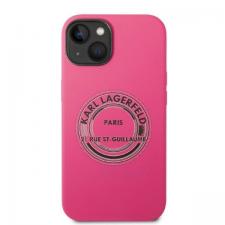 Carcasa Karl Lagerfeld Silicone RSG compatibila cu iPhone 14 Plus, Roz