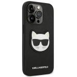 Carcasa Karl Lagerfeld Saffiano Choupette Head Patch compatibila cu iPhone 14 Pro Max, Negru 5 - lerato.ro
