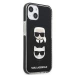 Carcasa Karl Lagerfeld Karl and Choupette Head compatibila cu iPhone 13 / 14 / 15, Negru 5 - lerato.ro