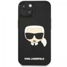 Carcasa Karl Lagerfeld 3D Rubber Karl Head compatibila cu iPhone 14 Plus, Negru