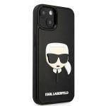 Carcasa Karl Lagerfeld 3D Rubber Karl Head compatibila cu iPhone 14 Plus, Negru 5 - lerato.ro