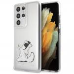 Carcasa Karl Lagerfeld Choupette Fun compatibila cu Samsung Galaxy S21 Ultra, Transparent 4 - lerato.ro
