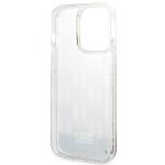 Carcasa Karl Lagerfeld Liquid Glitter Monogram compatibila cu iPhone 14 Pro Max, Silver 8 - lerato.ro