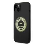 Carcasa Karl Lagerfeld Silicone RSG compatibila cu iPhone 14 Plus, Negru 3 - lerato.ro