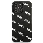 Carcasa Karl Lagerfeld Allover compatibila cu iPhone 13 Pro / 13, Negru 2 - lerato.ro