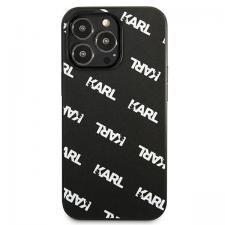 Carcasa Karl Lagerfeld Allover compatibila cu iPhone 13 Pro / 13, Negru