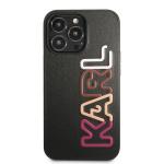 Carcasa Karl Lagerfeld Multipink Brand compatibila cu iPhone 13 Pro Max, Negru 2 - lerato.ro