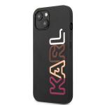 Carcasa Karl Lagerfeld Multipink Brand compatibila cu iPhone 13, Negru 3 - lerato.ro