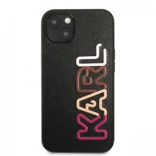 Carcasa Karl Lagerfeld Multipink Brand compatibila cu iPhone 13, Negru