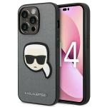 Carcasa Karl Lagerfeld Saffiano Karl Head Patch compatibila cu iPhone 14 Pro Max, Silver 4 - lerato.ro
