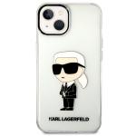 Carcasa Karl Lagerfeld Ikonik Karl compatibila cu iPhone 14 Plus, Transparent 2 - lerato.ro