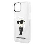Carcasa Karl Lagerfeld Ikonik Karl compatibila cu iPhone 14 Plus, Transparent 7 - lerato.ro