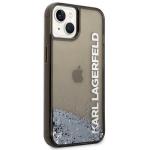 Carcasa Karl Lagerfeld Liquid Glitter Elong compatibila cu iPhone 14, Negru 5 - lerato.ro