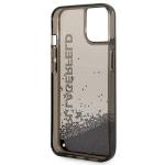 Carcasa Karl Lagerfeld Liquid Glitter Elong compatibila cu iPhone 14, Negru 8 - lerato.ro
