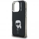 Carcasa Karl Lagerfeld IML Aquarelle Karl Logo MagSafe compatibila cu iPhone 16 Pro, Negru 7 - lerato.ro