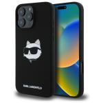 Carcasa Karl Lagerfeld Silicone Choupette Head Print cu MagSafe compatibila cu iPhone 16 Pro, Negru 4 - lerato.ro