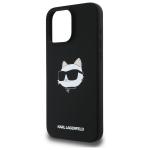 Carcasa Karl Lagerfeld Silicone Choupette Head Print cu MagSafe compatibila cu iPhone 16 Pro, Negru 7 - lerato.ro