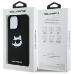 Carcasa Karl Lagerfeld Silicone Choupette Head Print cu MagSafe compatibila cu iPhone 16 Pro, Negru 9 - lerato.ro