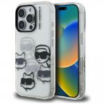 Carcasa Karl Lagerfeld IML Multi K&C Head Pattern compatibila cu iPhone 16 Pro, Transparent 4 - lerato.ro