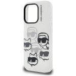 Carcasa Karl Lagerfeld IML Multi K&C Head Pattern compatibila cu iPhone 16 Pro, Transparent 7 - lerato.ro