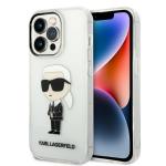 Carcasa Karl Lagerfeld Ikonik Karl compatibila cu iPhone 14 Pro, Transparent 4 - lerato.ro