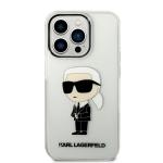 Carcasa Karl Lagerfeld Ikonik Karl compatibila cu iPhone 14 Pro, Transparent 2 - lerato.ro