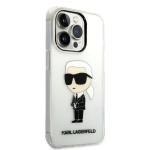 Carcasa Karl Lagerfeld Ikonik Karl compatibila cu iPhone 14 Pro, Transparent 5 - lerato.ro