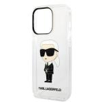 Carcasa Karl Lagerfeld Ikonik Karl compatibila cu iPhone 14 Pro, Transparent 7 - lerato.ro