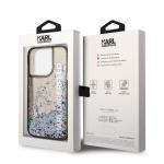 Carcasa Karl Lagerfeld Liquid Glitter Elong compatibila cu iPhone 14 Pro, Negru 8 - lerato.ro