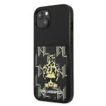Carcasa Karl Lagerfeld Karlimals Cardslot compatibila cu iPhone 13, Negru 3 - lerato.ro
